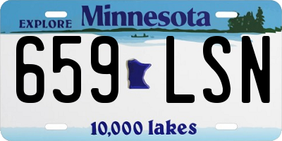 MN license plate 659LSN