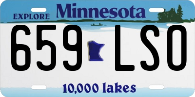 MN license plate 659LSO