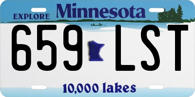 MN license plate 659LST