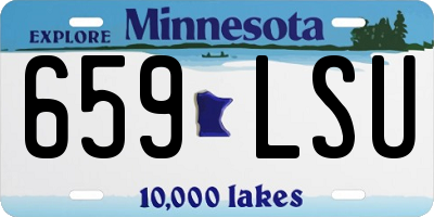MN license plate 659LSU