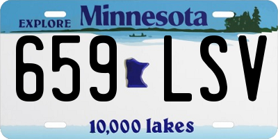 MN license plate 659LSV