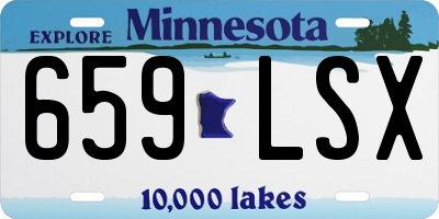 MN license plate 659LSX