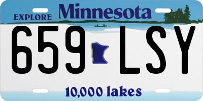 MN license plate 659LSY