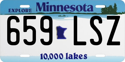MN license plate 659LSZ