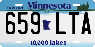 MN license plate 659LTA