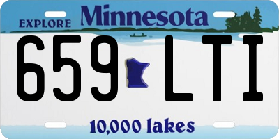 MN license plate 659LTI