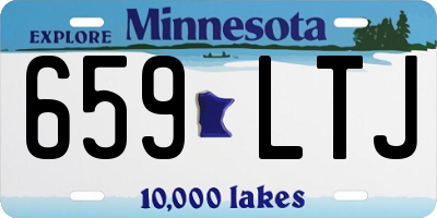 MN license plate 659LTJ
