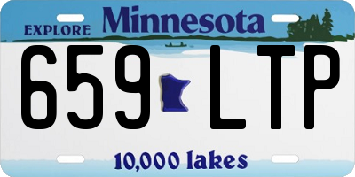MN license plate 659LTP