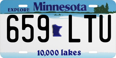 MN license plate 659LTU