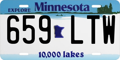 MN license plate 659LTW