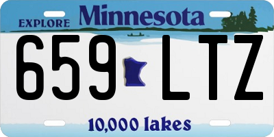 MN license plate 659LTZ