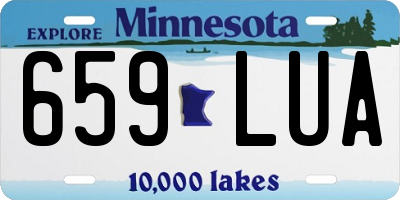 MN license plate 659LUA