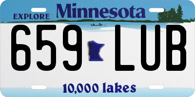 MN license plate 659LUB