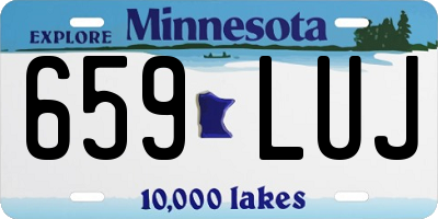 MN license plate 659LUJ