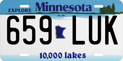 MN license plate 659LUK