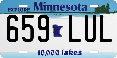 MN license plate 659LUL