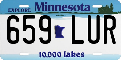 MN license plate 659LUR