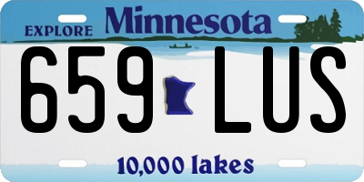 MN license plate 659LUS