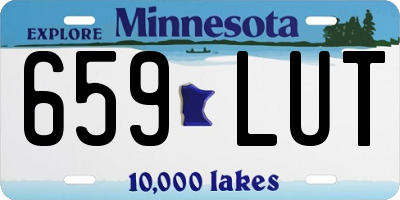 MN license plate 659LUT