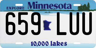 MN license plate 659LUU
