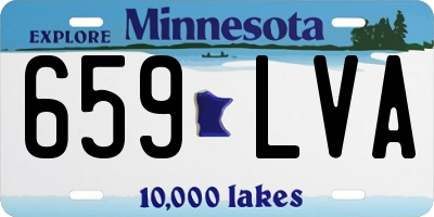 MN license plate 659LVA