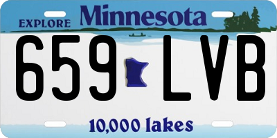 MN license plate 659LVB