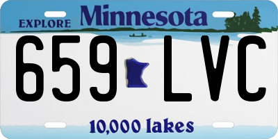 MN license plate 659LVC