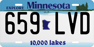 MN license plate 659LVD