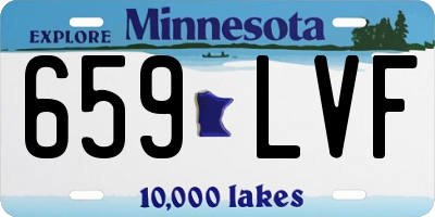MN license plate 659LVF