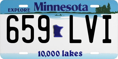 MN license plate 659LVI