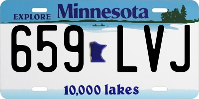 MN license plate 659LVJ