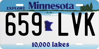 MN license plate 659LVK