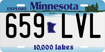 MN license plate 659LVL