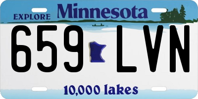 MN license plate 659LVN