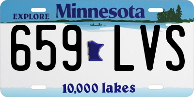 MN license plate 659LVS