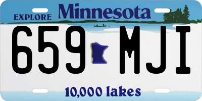 MN license plate 659MJI