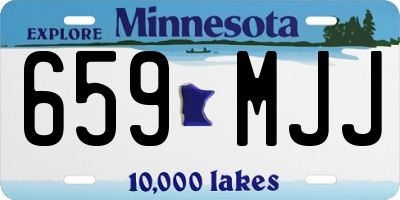 MN license plate 659MJJ
