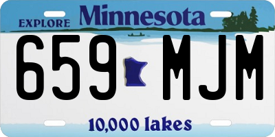 MN license plate 659MJM