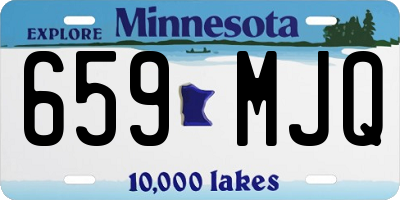 MN license plate 659MJQ