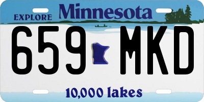 MN license plate 659MKD