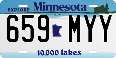 MN license plate 659MYY