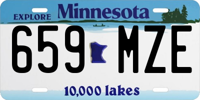 MN license plate 659MZE