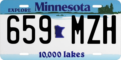 MN license plate 659MZH