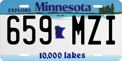 MN license plate 659MZI
