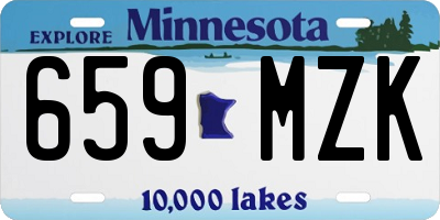 MN license plate 659MZK
