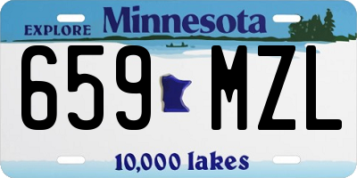 MN license plate 659MZL