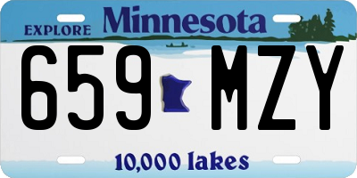 MN license plate 659MZY