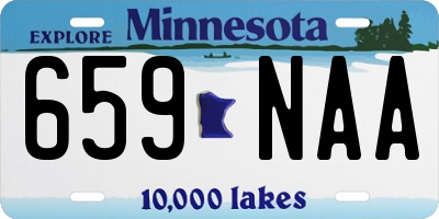 MN license plate 659NAA