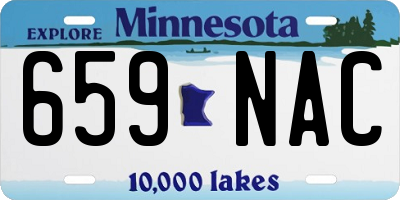 MN license plate 659NAC