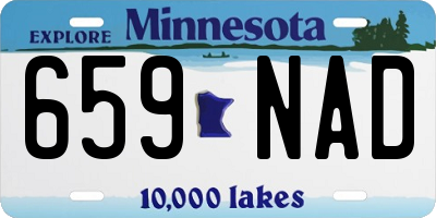MN license plate 659NAD